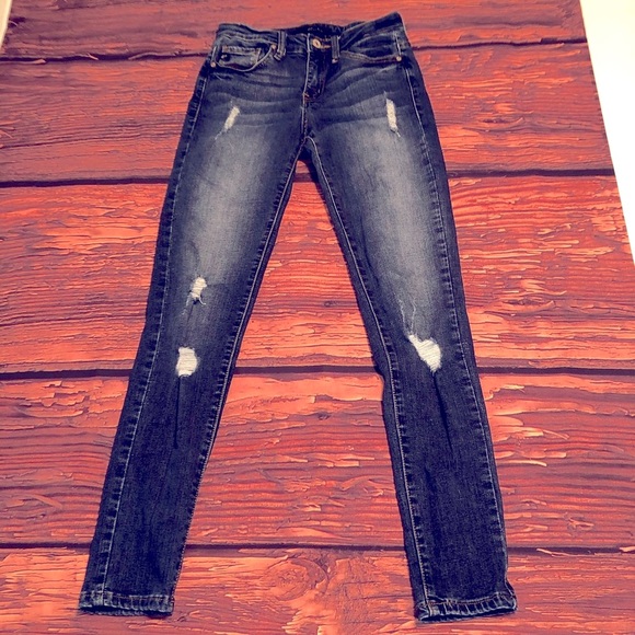 KanCan Jeans Estilo Distressed Skinny Jeans - Picture 1 of 11